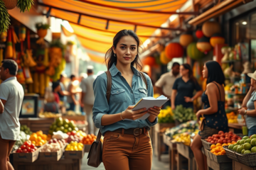 A person taking the first step on a path towards their goals.