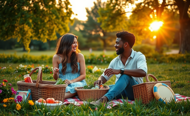 A couple enjoying a peaceful moment together, embodying the principles of Christian dating without complications.