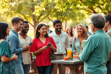 A collage of various Christian dating platforms connecting believers around the world.