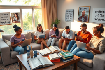 An image illustrating online platforms for Christian dating and community connections.