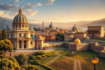 A serene image depicting Christian heritage sites, inviting reflection and spiritual exploration.