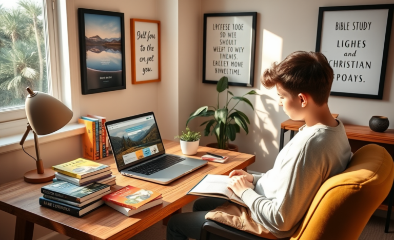 A collage of popular Christian websites for study and spiritual growth.