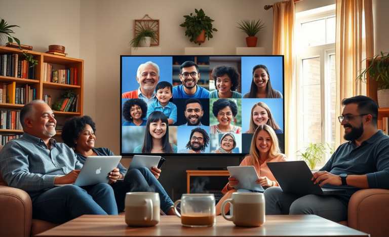 A collage of online platforms and community events for Christians looking to connect.