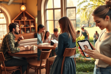 A collage of various platforms and community groups for serious Christian dating.