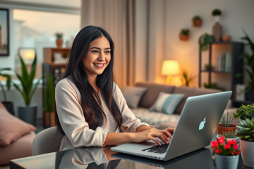 An inviting image of women engaging in online conversations, representing the charm of single Russian women available for chat.