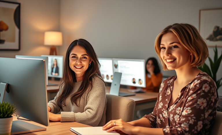 A group of Russian women smiling, representing the charm and beauty of singles ready to connect online.