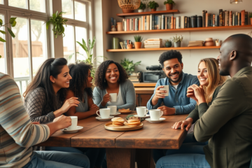 A group of Christian singles engaging in a community event, fostering connections and building relationships.