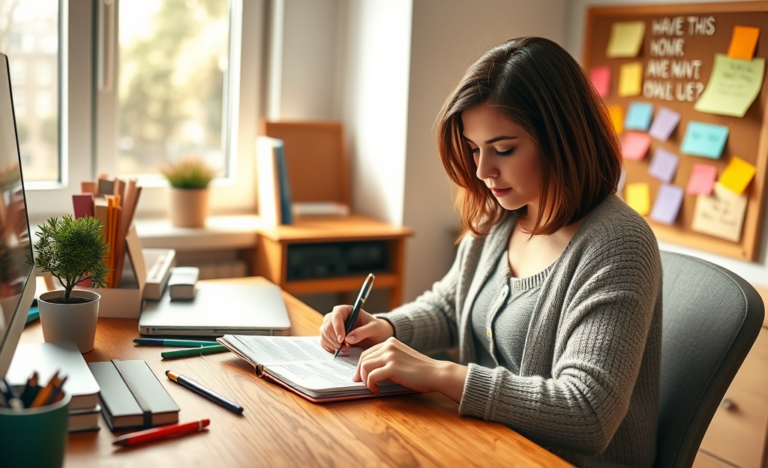 A person taking the first step on a path towards their goals.