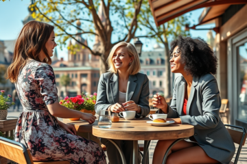 A happy couple enjoying a moment together, representing connections with Russian single women.