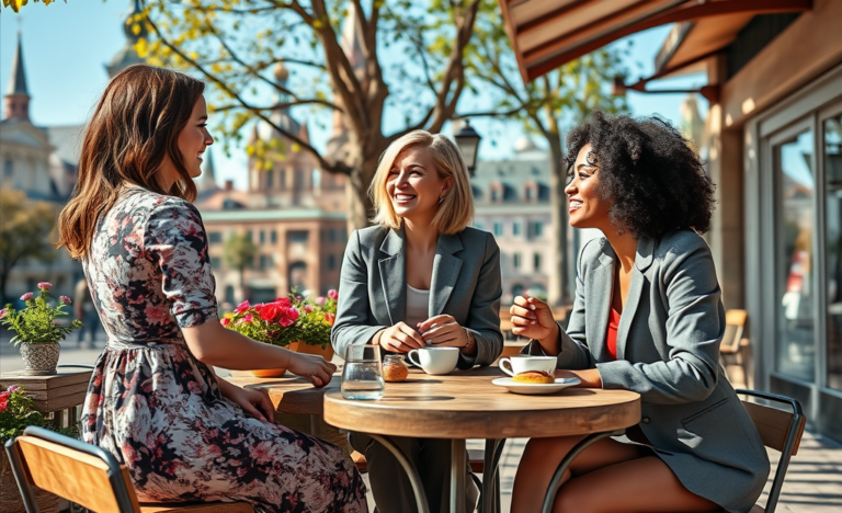 A happy couple enjoying a moment together, representing connections with Russian single women.