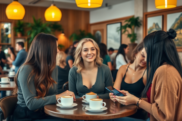 A beautiful single Russian woman smiling and engaging in conversation online.