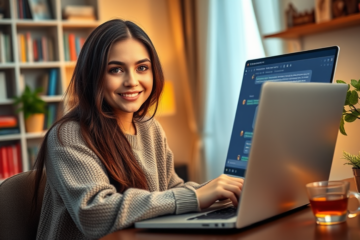 Image depicting a conversation between a man and a single Russian woman online.