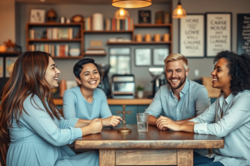 A couple connecting over shared Christian values, representing the best dating services for Christian singles.