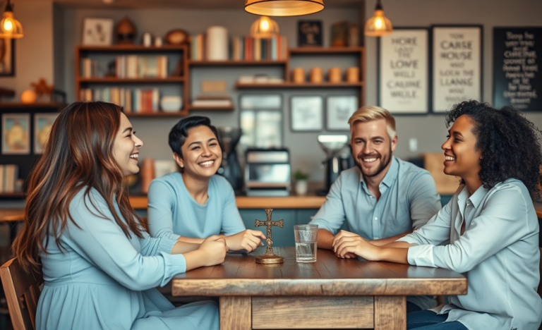A couple connecting over shared Christian values, representing the best dating services for Christian singles.