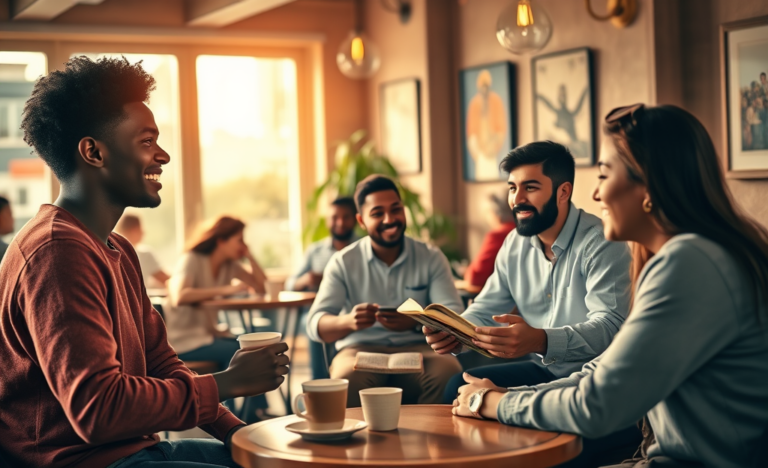 A group of Christians engaging in activities to form meaningful relationships.