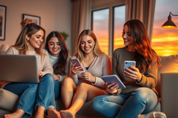 A group of single Russian women looking to connect and chat online.